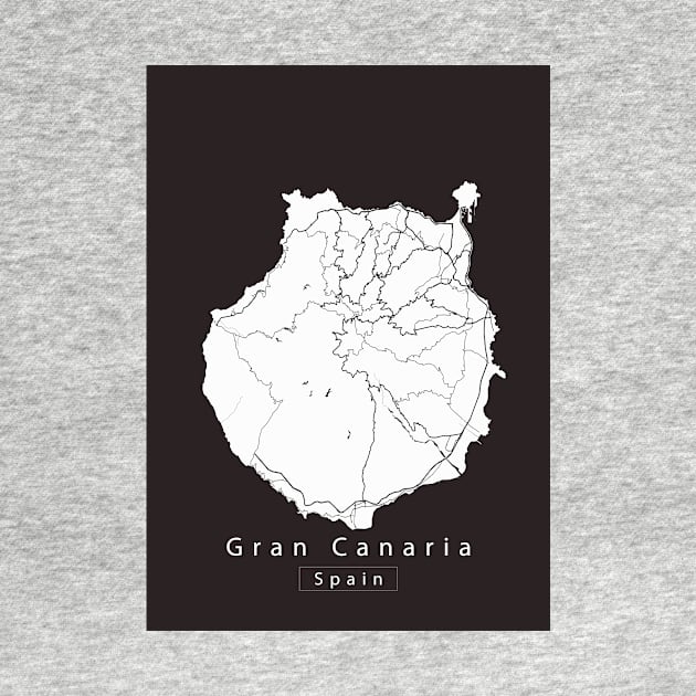 Gran Canaria Spain Island Map by Robin-Niemczyk